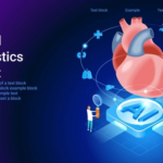 Isometric AI Heart Disease Prediction Model and Digital Cardiac Analysis Isometric digital illustration of a human heart with neural circuits representing AI heart disease prediction technology
